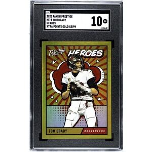 2021 Prestige Heroes #HE-5 Tom Brady Gold 83/99